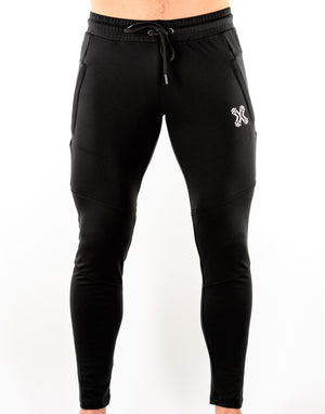 Men's Panelled Joggers - Black