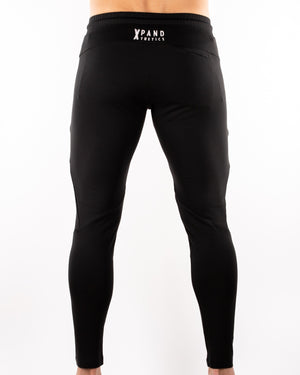 Men's Panelled Joggers - Black