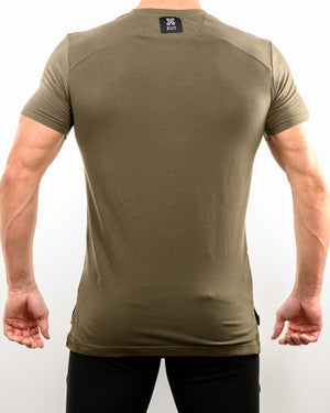 Men's Fish-Tail Lifestyle Tee - Olive